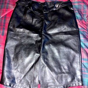 Leather skirt